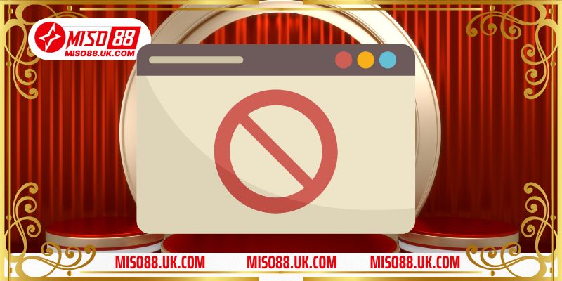 Miso88 bị chặn do chính sách nhà mạng